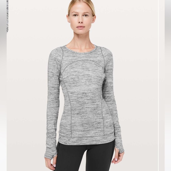 lululemon athletica Tops - Lululemon gray Cyprus kiss long sleeve shirt
